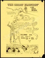 Scarce 1966 Great Blondin The Fillmore Handbill