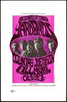 Scarce BG-33 Thin Paper The Yardbirds Handbill