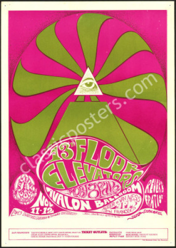 Original FD-34 13th Floor Elevators Poster