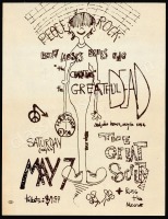 Rare Grateful Dead Peace Rock Handbill
