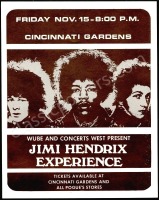 Pristine Jimi Hendrix Cincinnati Handbill