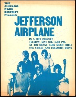 Rare 1969 Jefferson Airplane Chicago Poster