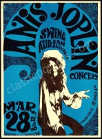 Scarce Janis Joplin and MC-5 Swing Auditorium Poster