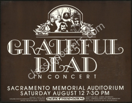 Beautiful Grateful Dead Sacramento Poster