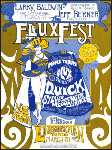 Scarce 1969 S.F. Mime Troupe Fluxfest Poster