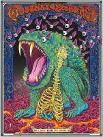 Stunning Hand Colored 2025 Queens of the Stone Age Poster