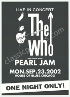 The Who and Pearl Jam Chicago Poster
