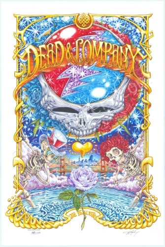 Huge Signed 2023 Dead & Company San Francisco Poster