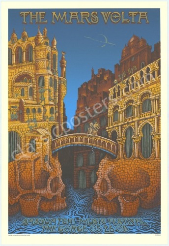 Scarce 2008 Mars Volta Sasquatch Poster