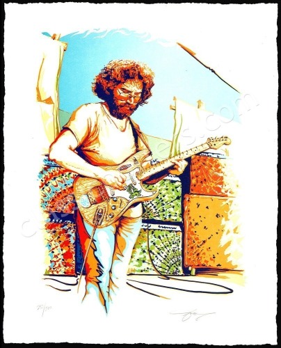 Signed A.J. Masthay Jerry Garcia Print