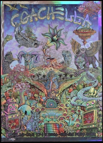 Gorgeous Green Foil 2026 Coachella Poster