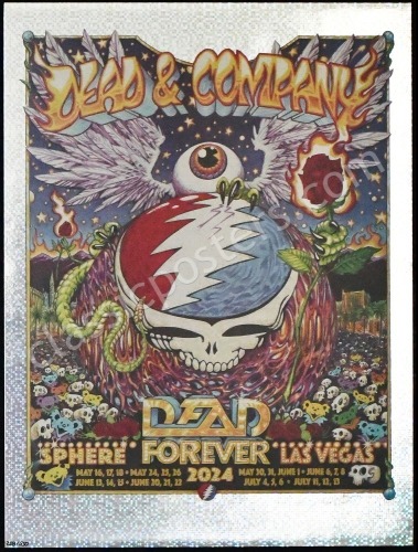 2024 Dead & Company Donut Foil Poster