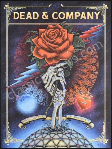 2025 Dead & Company Las Vegas Poster