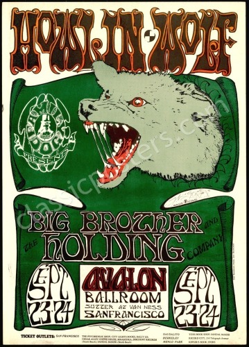 Signed FD-27 Howlin&rsquo; Wolf Poster