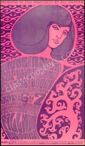 Scarce Original BG-44 The Doors Poster