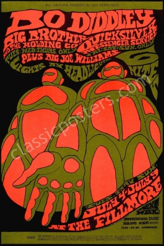A Second Pair of Posters by Bonnie MacLean for The Fillmore
