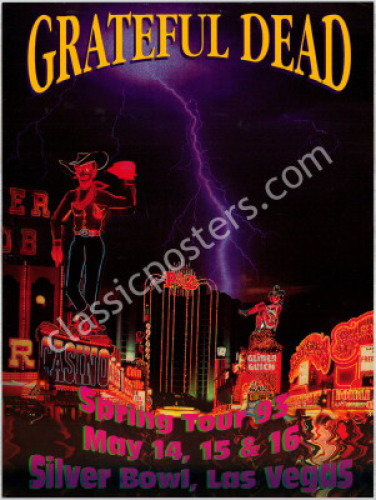 1993 Grateful Dead Las Vegas Poster