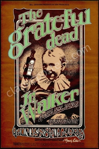 Signed Original BG-176 Grateful Dead Poster