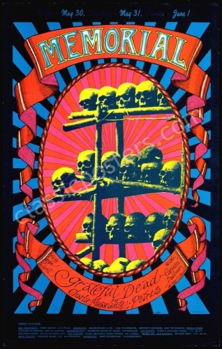 Very Nice AOR 2.160 Grateful Dead Memorial Poster