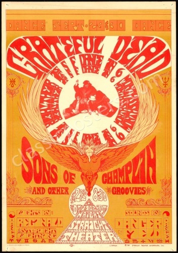 Scarce AOR 2.224 Grateful Dead Poster