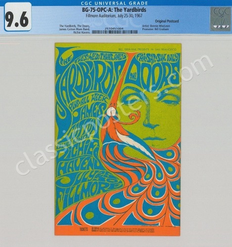Four Certified Bill Graham Postcards