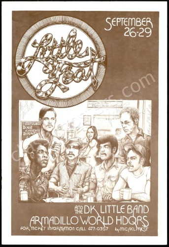 Signed Little Feat Armadillo Poster