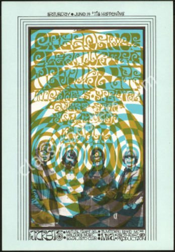 Creedence Clearwater Revival Irvine Handbill