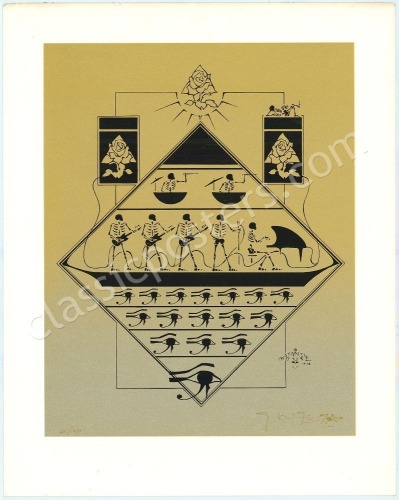 Signed Grateful Dead Egypt Silkscreen Poster