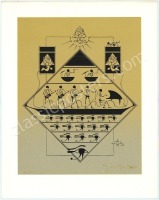 Signed Grateful Dead Egypt Silkscreen Poster