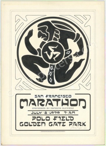 Signed San Francisco Marathon Original Art and Poster