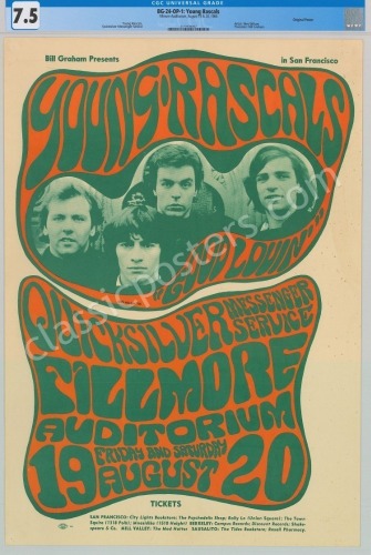 Popular Original BG-25 The Young Rascals Poster
