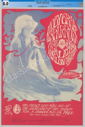 Original Certified FD-43 Moby Grape Poster