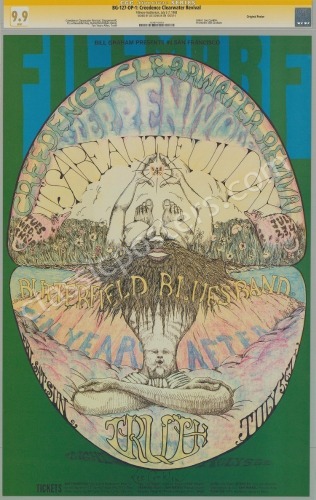 Signed BG-127 Creedence Clearwater Revival Poster