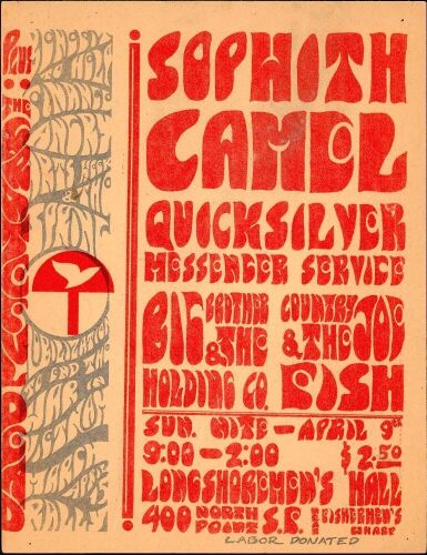 Rare AOR 2.193 Angry Arts Handbill