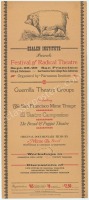 Rare Festival of Radical Theatre Poster