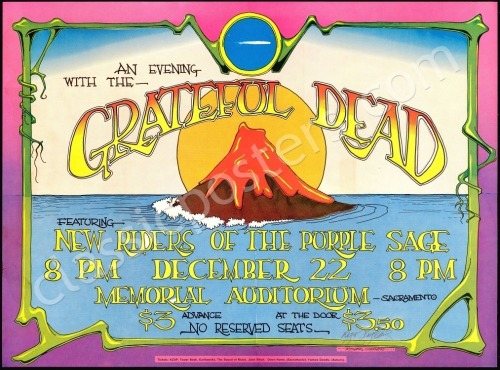 Popular Signed AOR 4.101 Grateful Dead Sacramento Poster