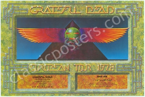 Popular Grateful Dead Rainbow Theater Poster
