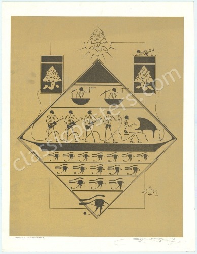 Signed Grateful Dead Egypt Poster