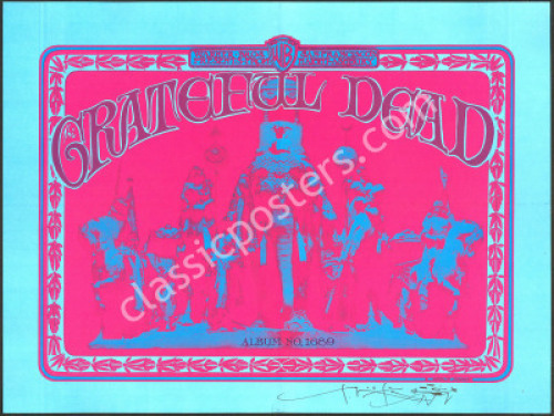 Gorgeous Grateful Dead Warner Brothers Record Promo Poster