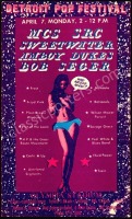 Scarce 1969 Detroit Pop Festival Handbill