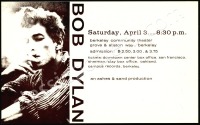 Rare 1965 Bob Dylan Berkeley Poster