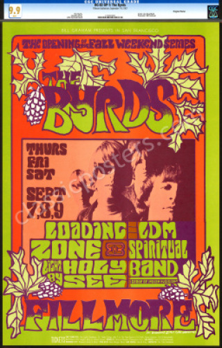 Flawless Certified BG-82 The Byrds Poster