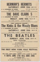 Rare 1965 Beatles Shea Stadium Poster