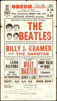 Rare 1963 Beatles Handbill