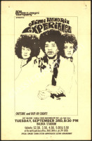 1968 Jimi Hendrix Balboa Stadium Handbill