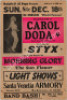 Rare Carol Doda 1966 Santa Venetia Poster