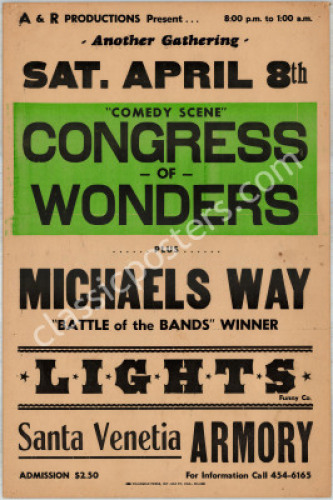 Rare Congress of Wonders Santa Venetia Poster