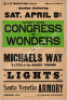 Rare Congress of Wonders Santa Venetia Poster