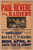 Very Scarce Paul Revere & The Raiders Santa Venetia Poster