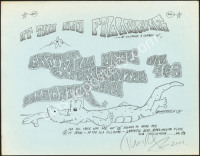 Signed Grateful Dead Old Fillmore Handbill